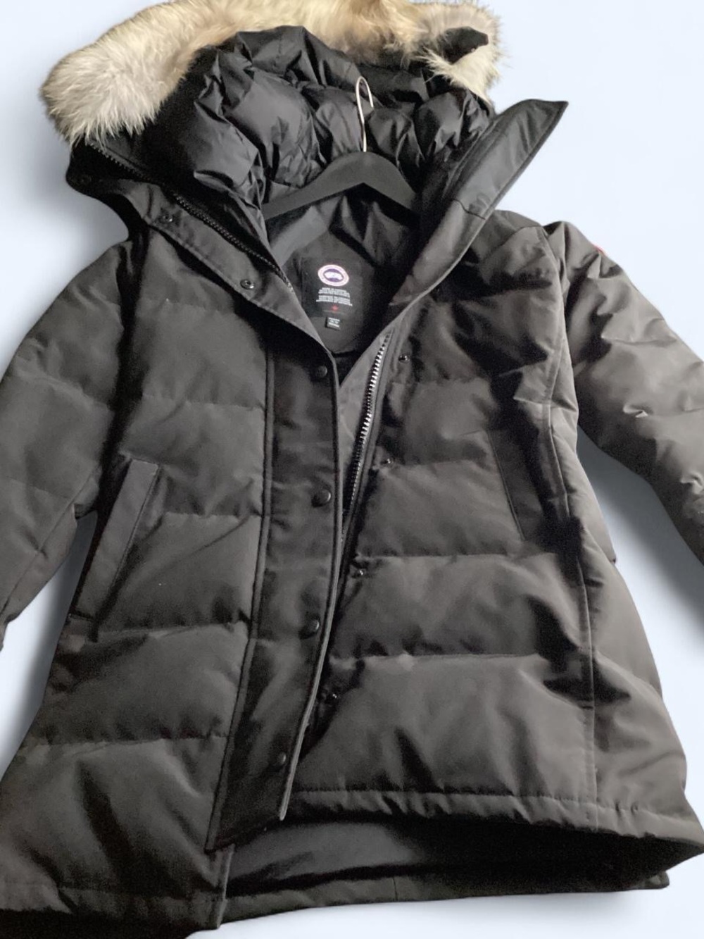 Canada Goose Black Down Parka with Fur-Trim Hood